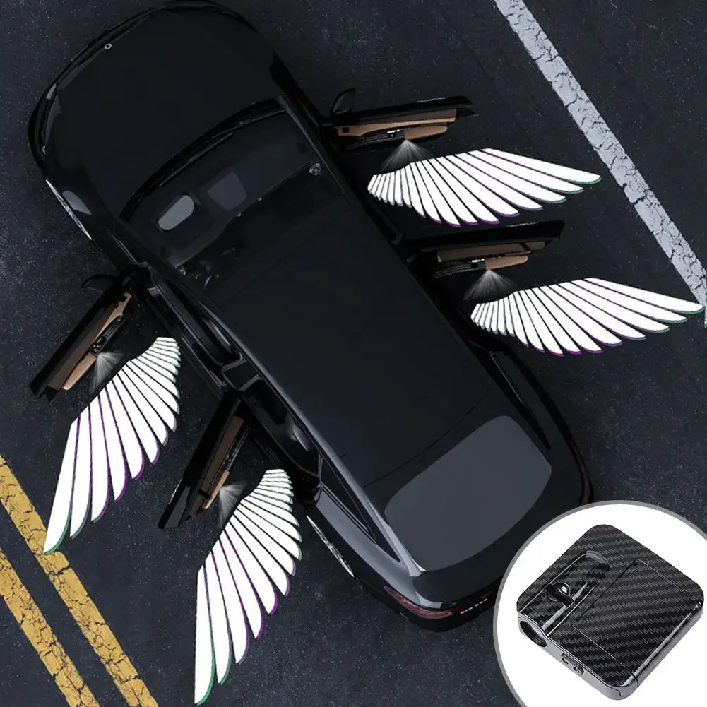 Innovate store 2Pcs/4Pcs Car Angel Wings Wireless Car Door