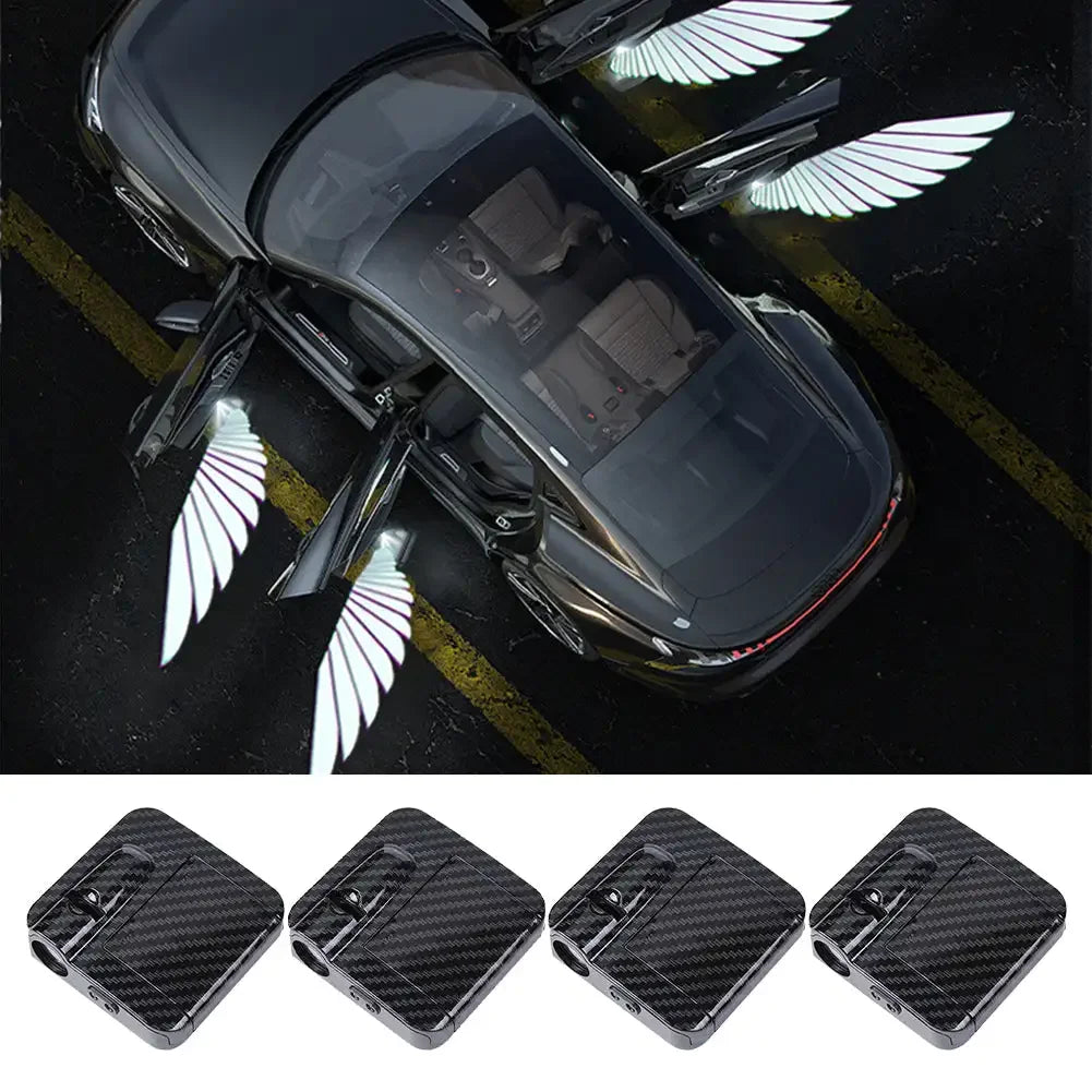 Innovate store 2Pcs/4Pcs Car Angel Wings Wireless Car Door